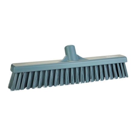 Remco Vikan 16in Combo Push Broom- Soft/Stiff, Gray 317488
